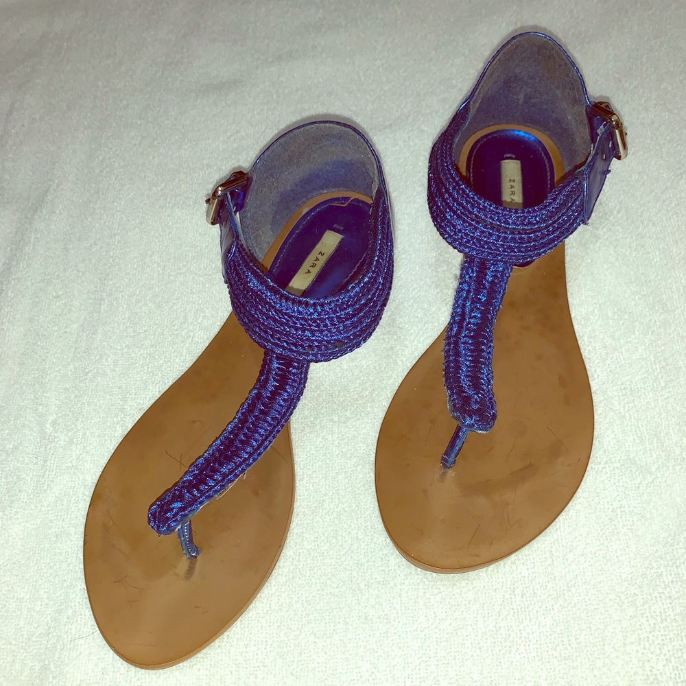 Zara Basic Royal Blue sandals
